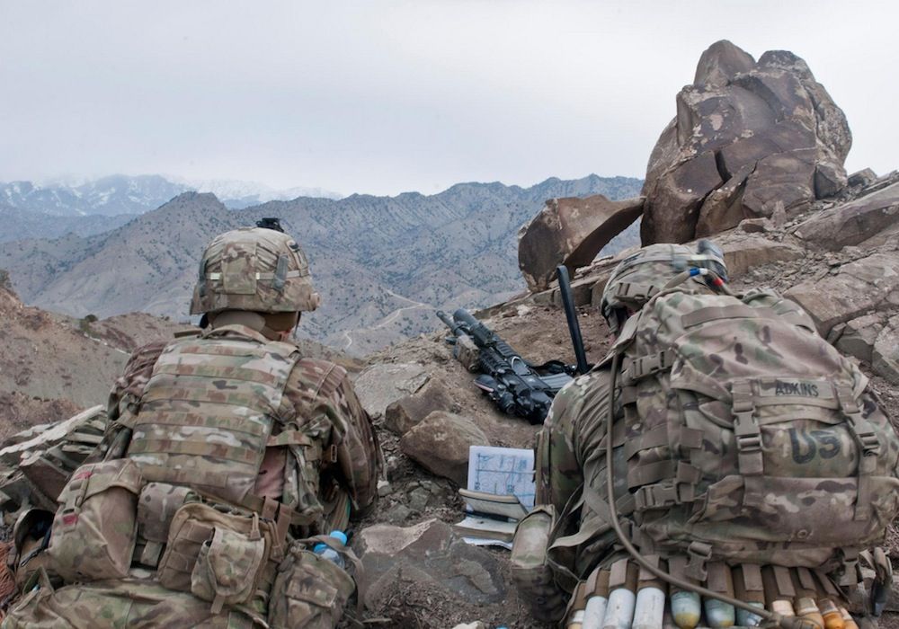 US Army Officers in Afghanistan