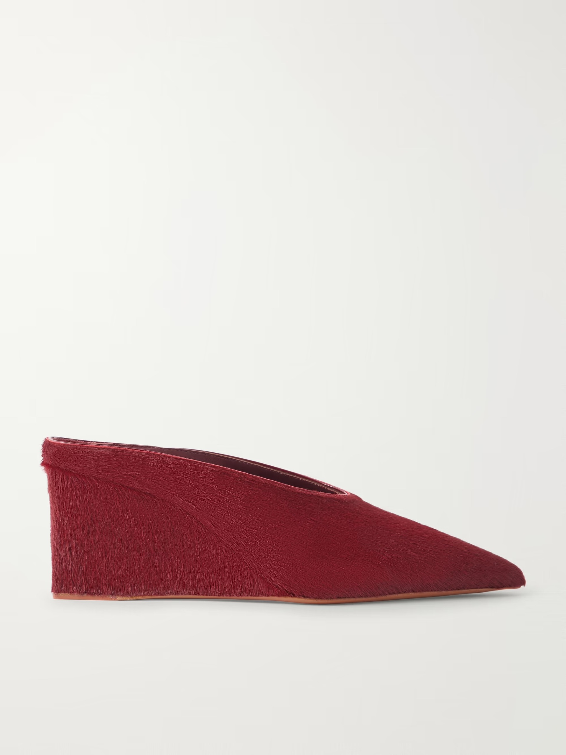 Ala&amp;iuml;a, Calf Hair Wedge Shoe