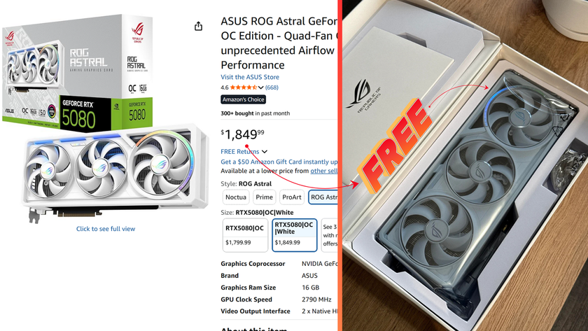 Asus ROG Astral RTX 5080 White scored for free by lucky Redditor on Amaozn