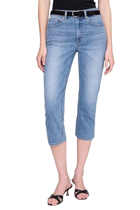 High Rise Capri Jeans