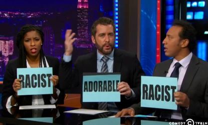Jon Stewart adjudicates race