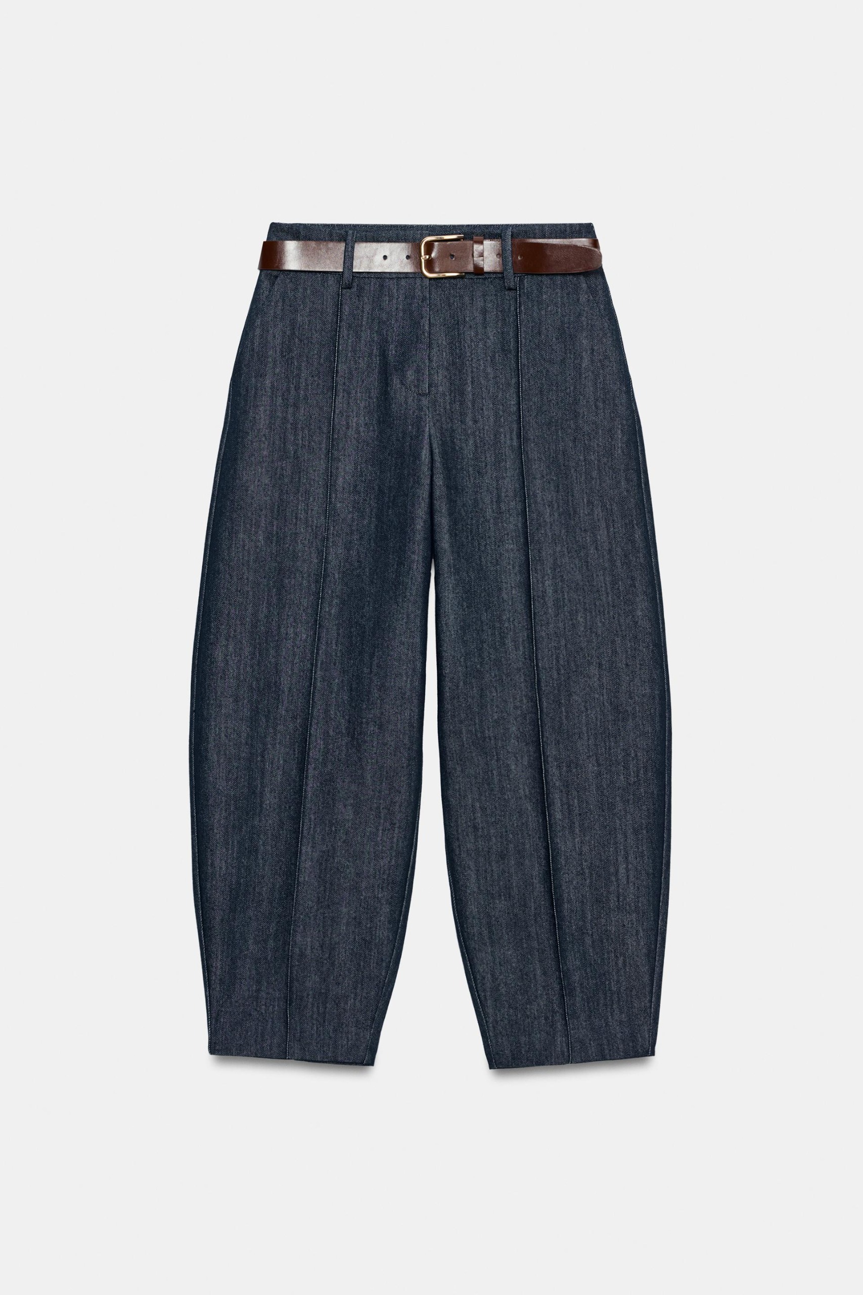 ZARA, Belted Balloon Pants