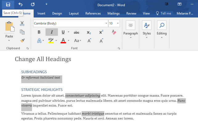 how-to-select-all-text-with-similar-formatting-in-microsoft-word