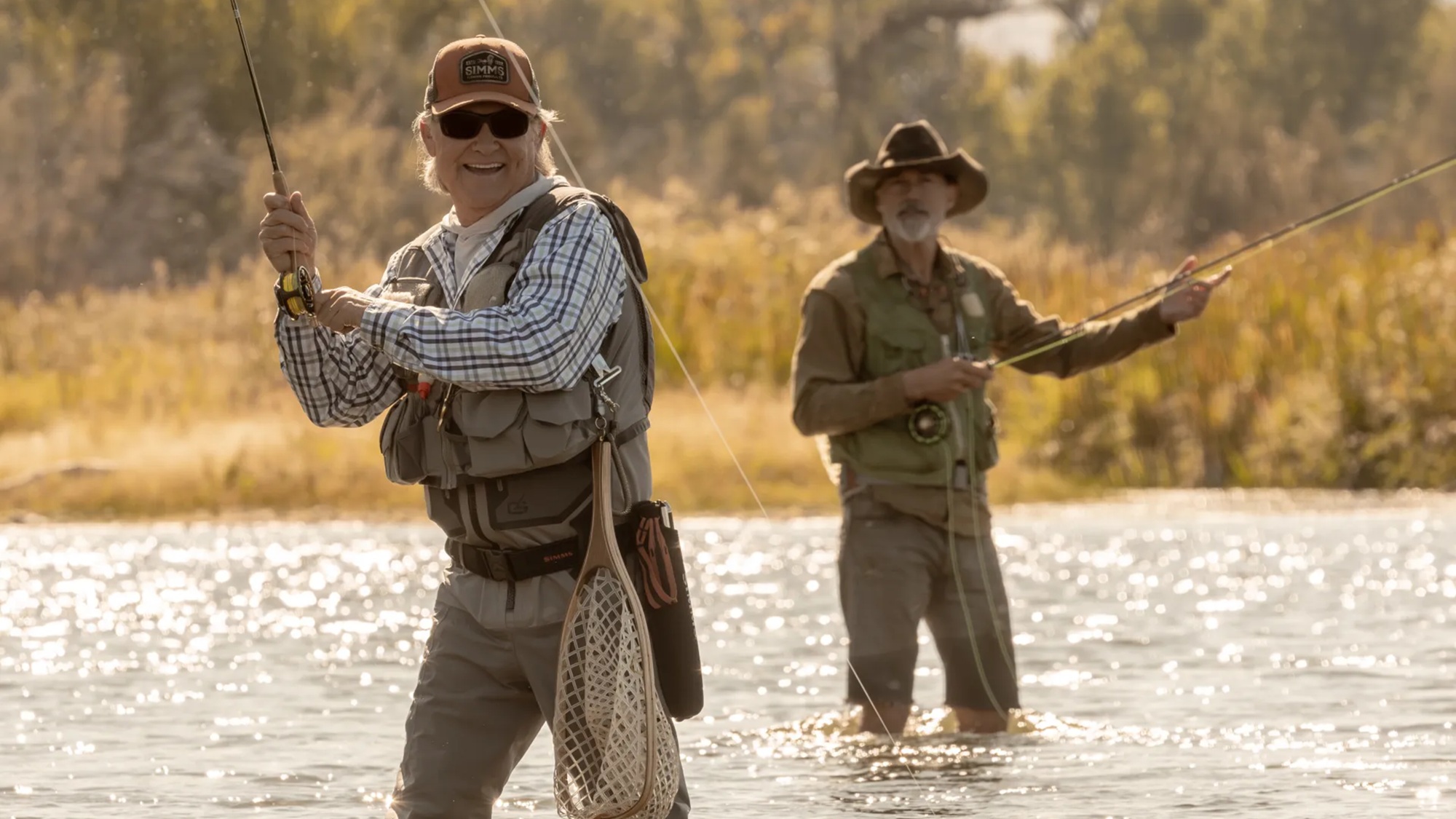Kurt Russell as Preston Clyburn and Matthew Fox as Paul Clyburn, in season 1, episode 1 of the Paramount+ series THE MADISON.