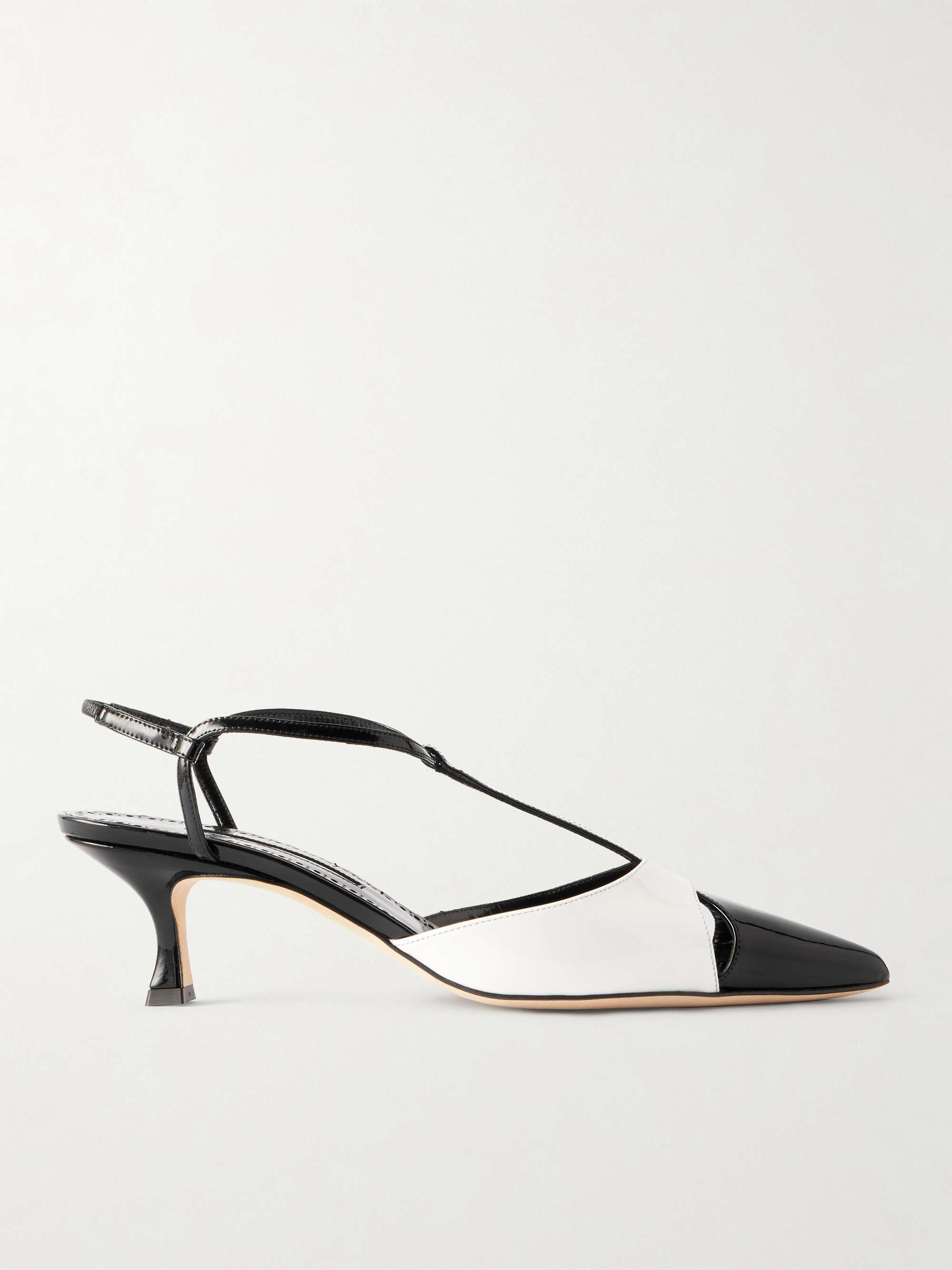 Turgimod 50 Two-Tone Patent-Leather Pumps