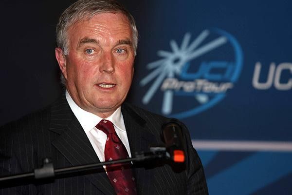 UCI president Pat McQuaid at the inaugural ProTour awards in 2005