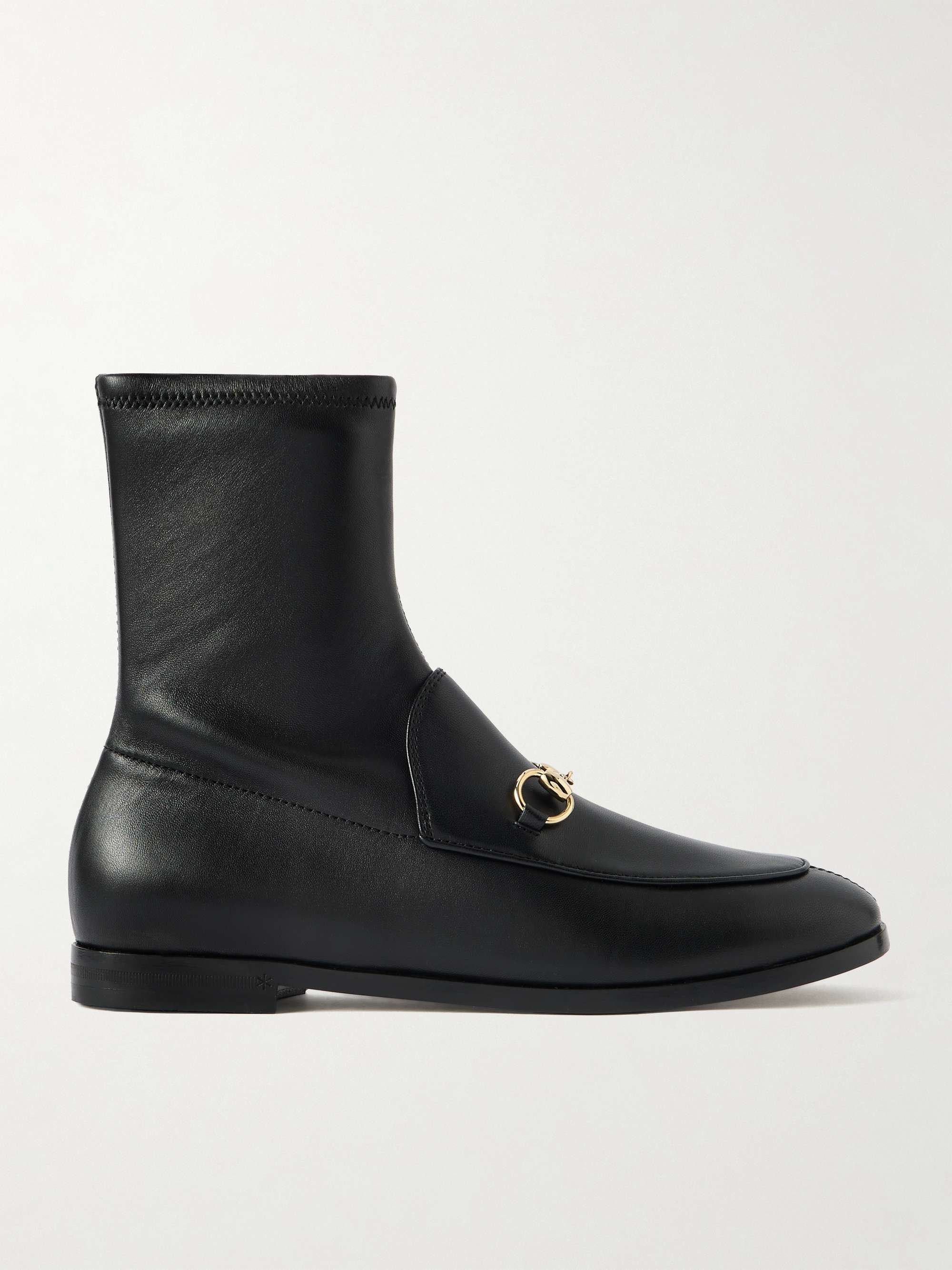 Jordaan Horsebit-Detailed Leather Ankle Boots