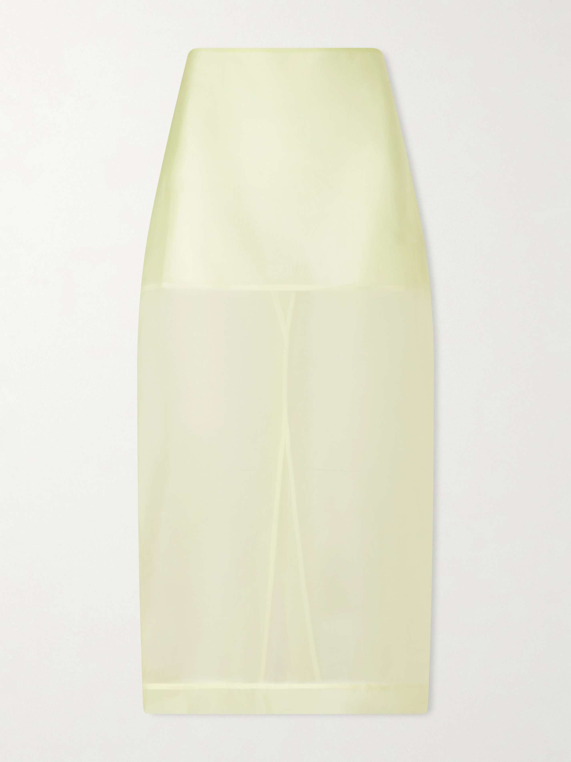 Peri Sheer Silk-Blend Midi Skirt
