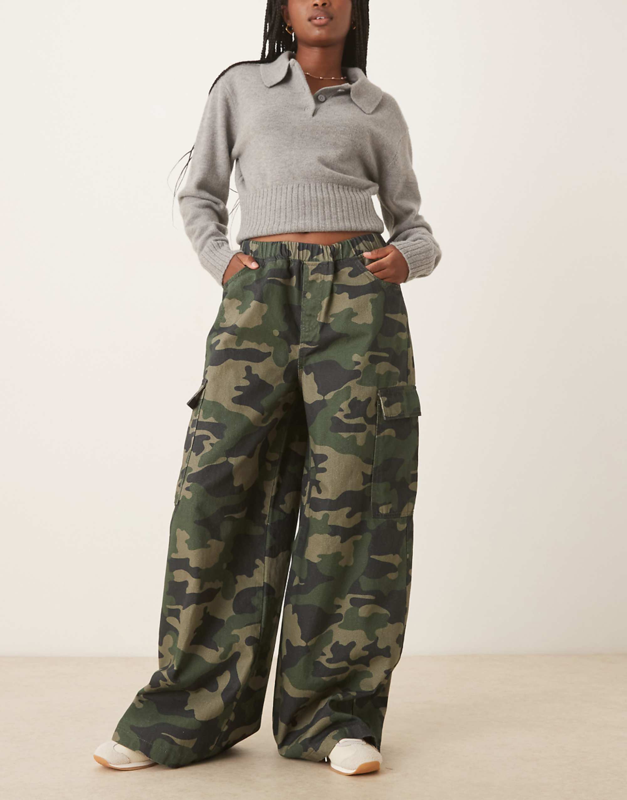 Asos Design Jogger Style Cargo Pant in Camouflage Print