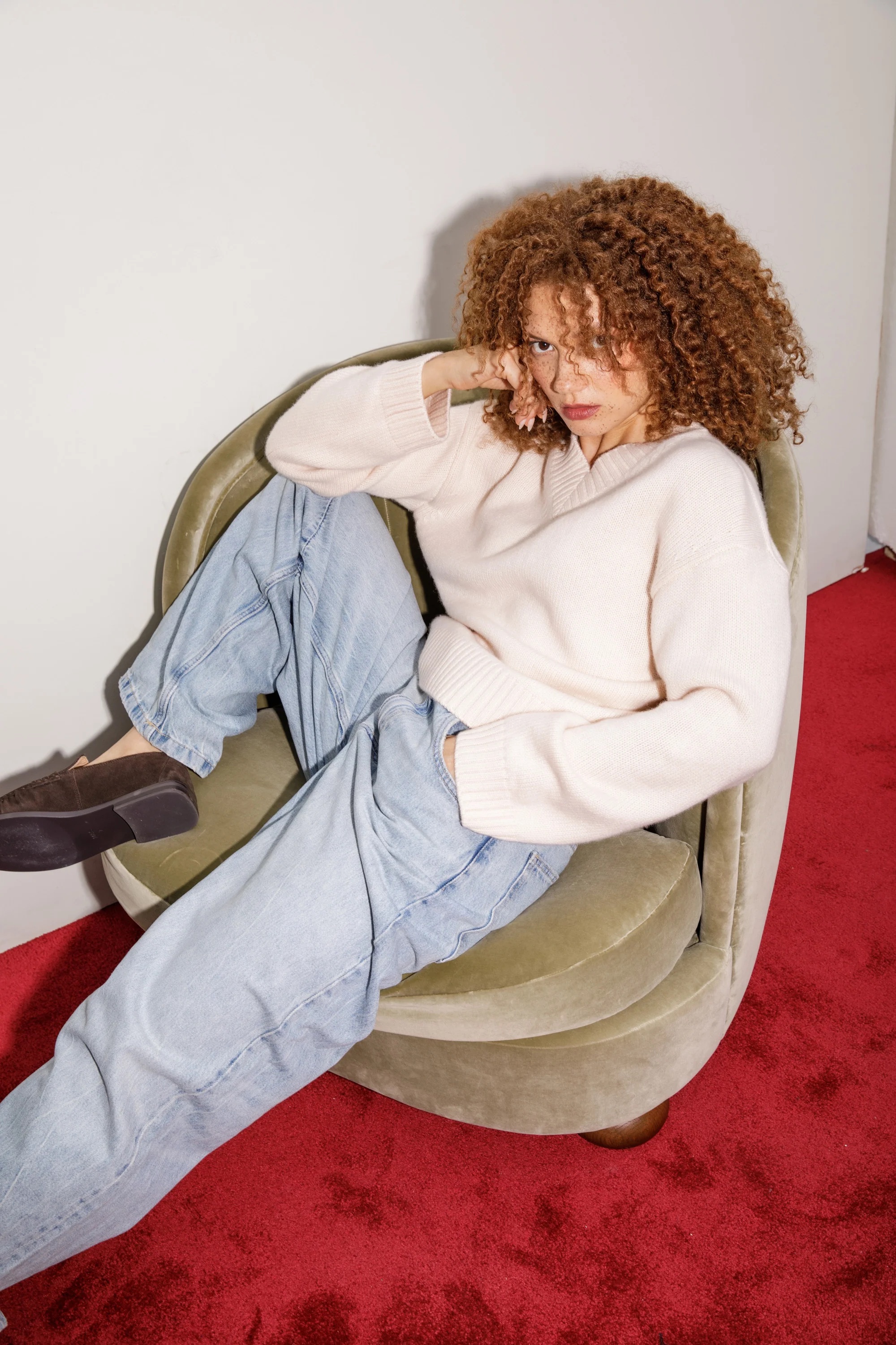 Kiltane, The Old Town Cashmere Jumper - Cream