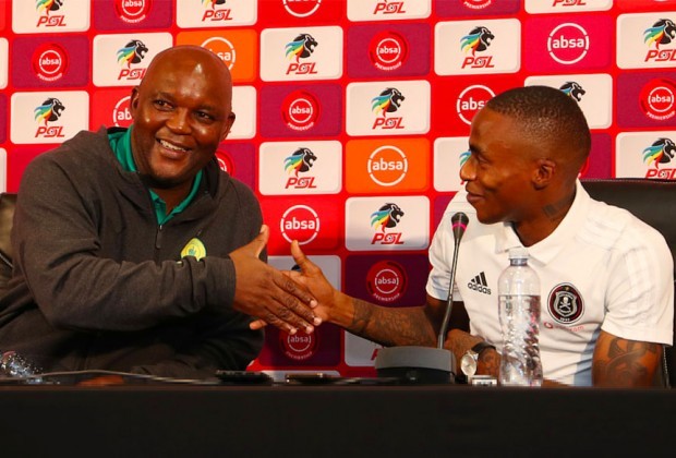 Pitso Mosimane and Thembinkosi Lorch
