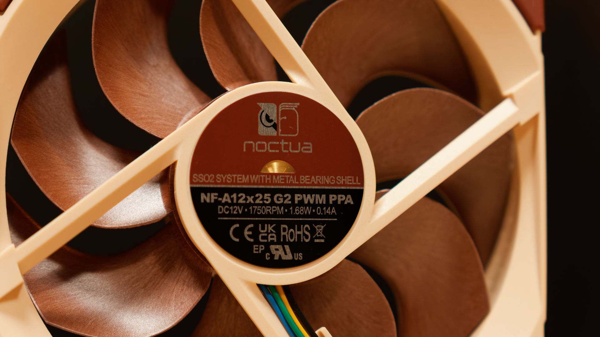 Close up noctua fan