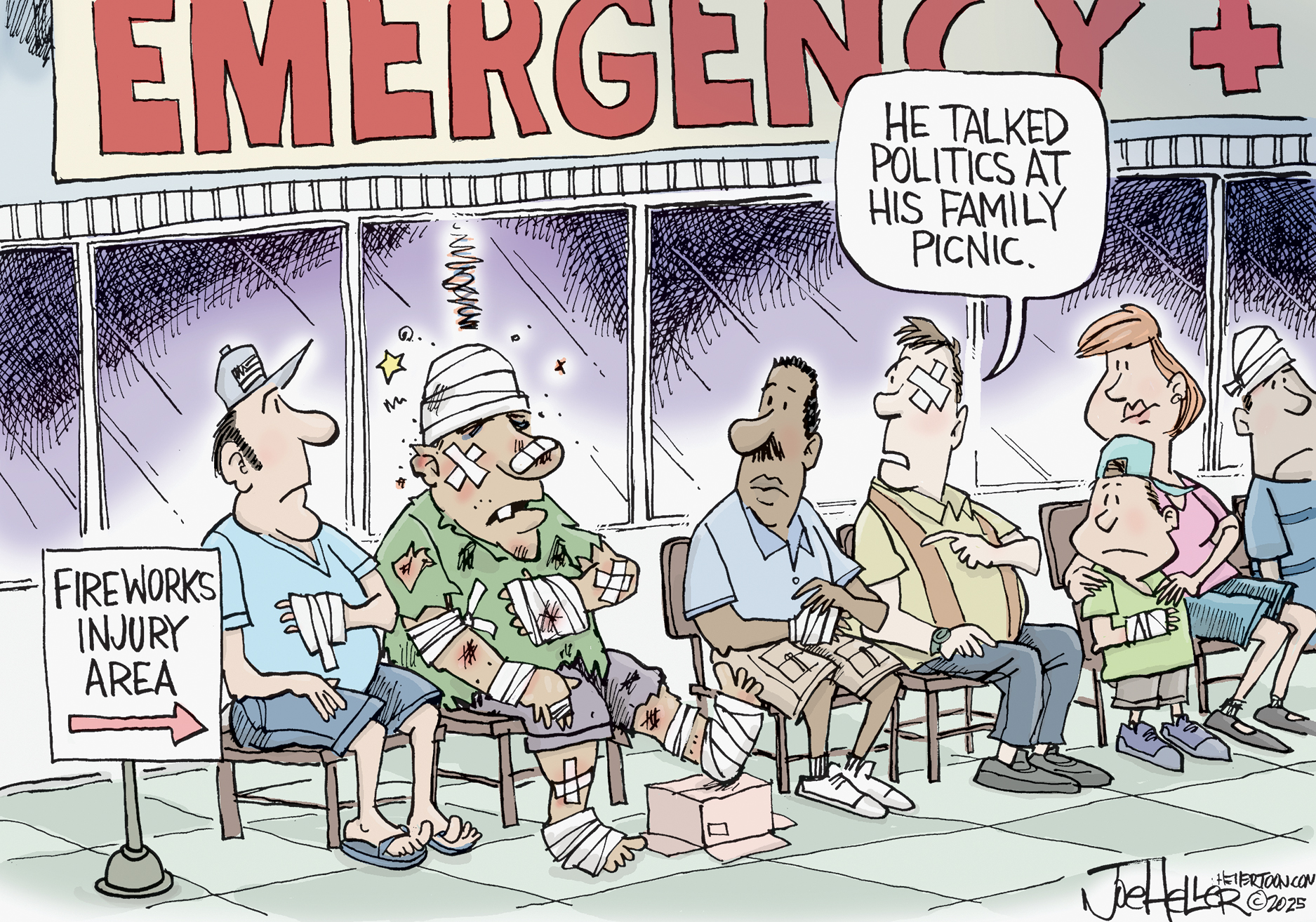 Political cartoon
