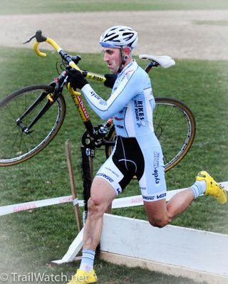 Adam Myerson (Cycle-Smart) racing to third place