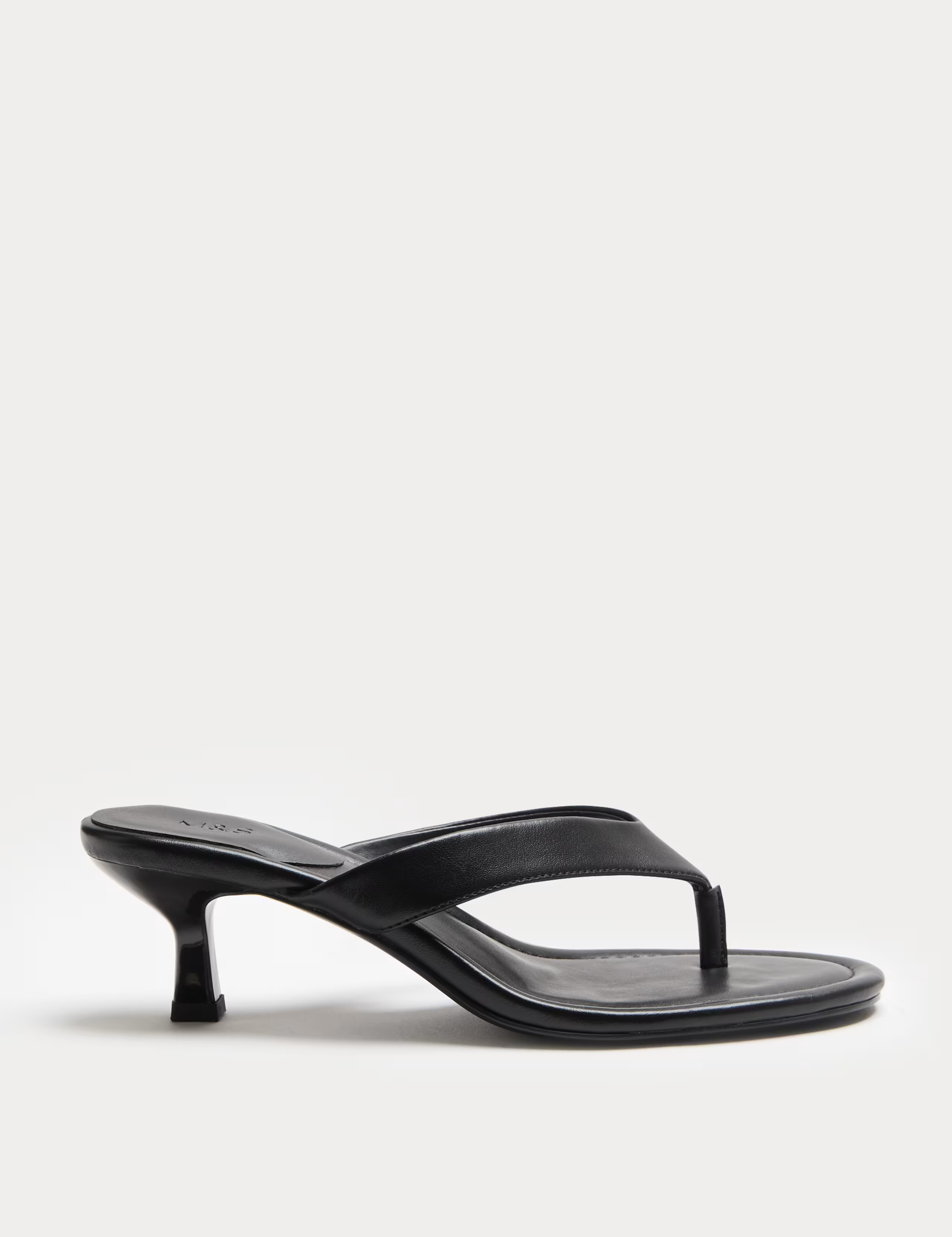M&amp;S, Kitten Heel Toe Post Sandals