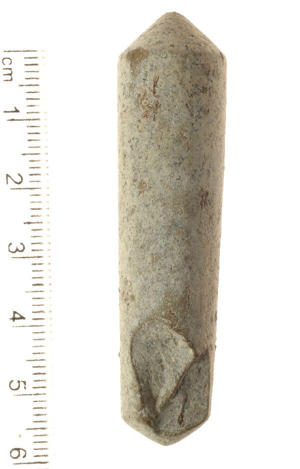 Cylinders like this one discovered at ancient sites, including an 8,000-year-old Israeli site, were used as part of a system for creating fire called a fire drill, researchers say. 