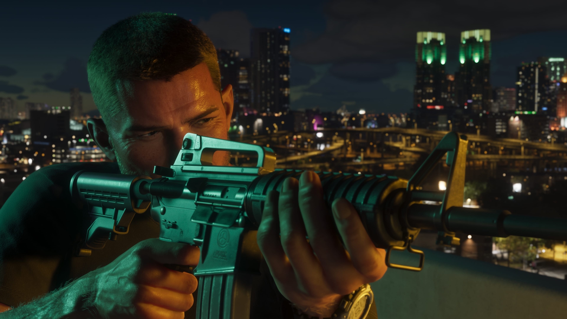 Jason holding a gun in GTA 6