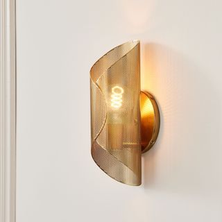 Curl Perforated Sconce