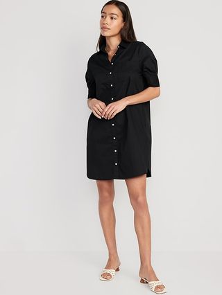 Short-Sleeve Shirt Dress