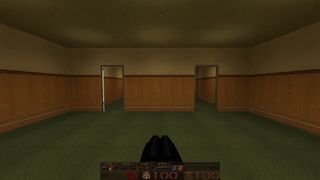 The Stanley Parable's double doors, in Quake