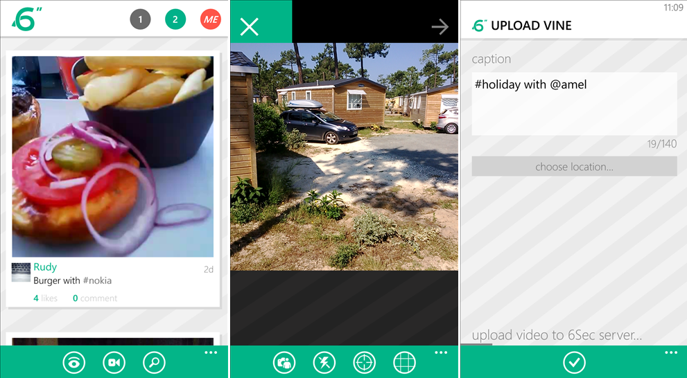 Unofficial Vine app, 6Sec, for Windows Phone