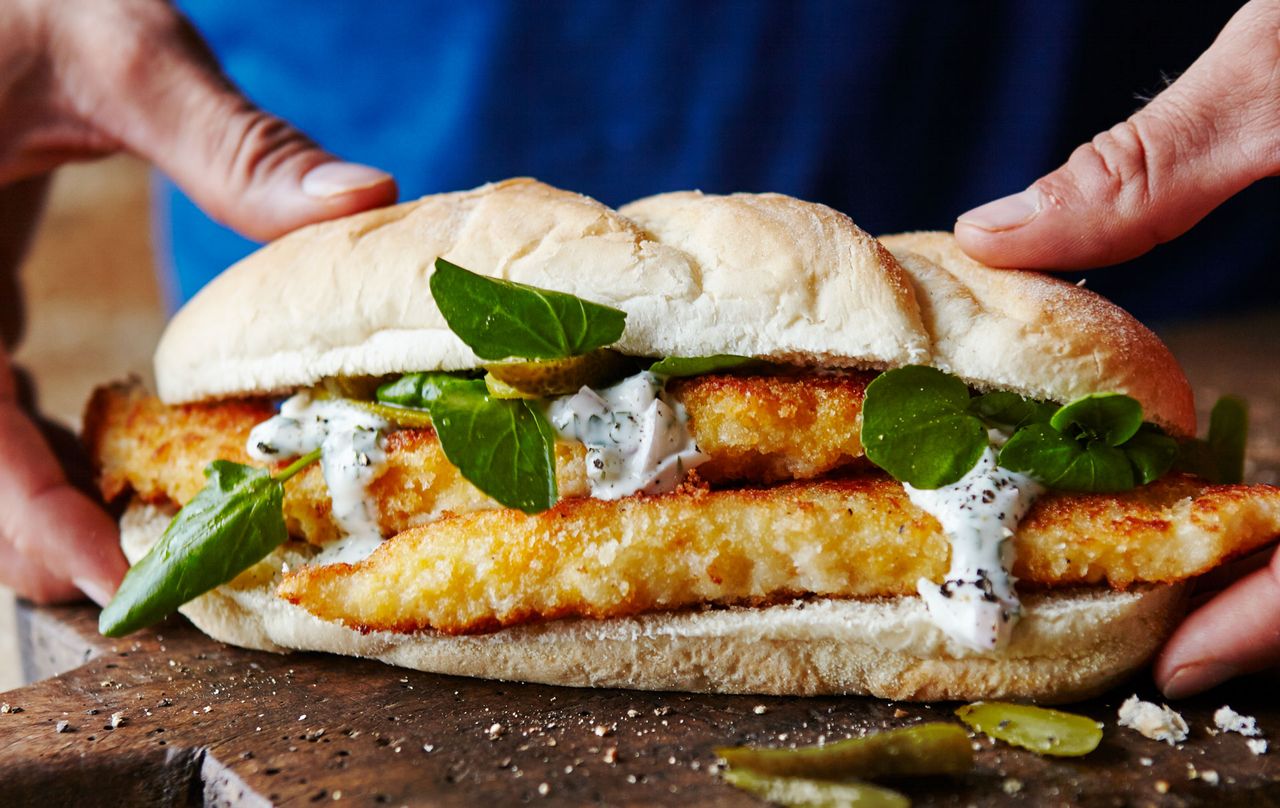 Joe Wicks&#039; fish finger sandwich