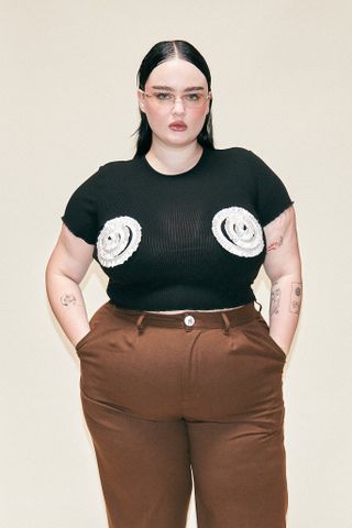 Fashion Brand Company, Tencel Swirl Boobs Tee