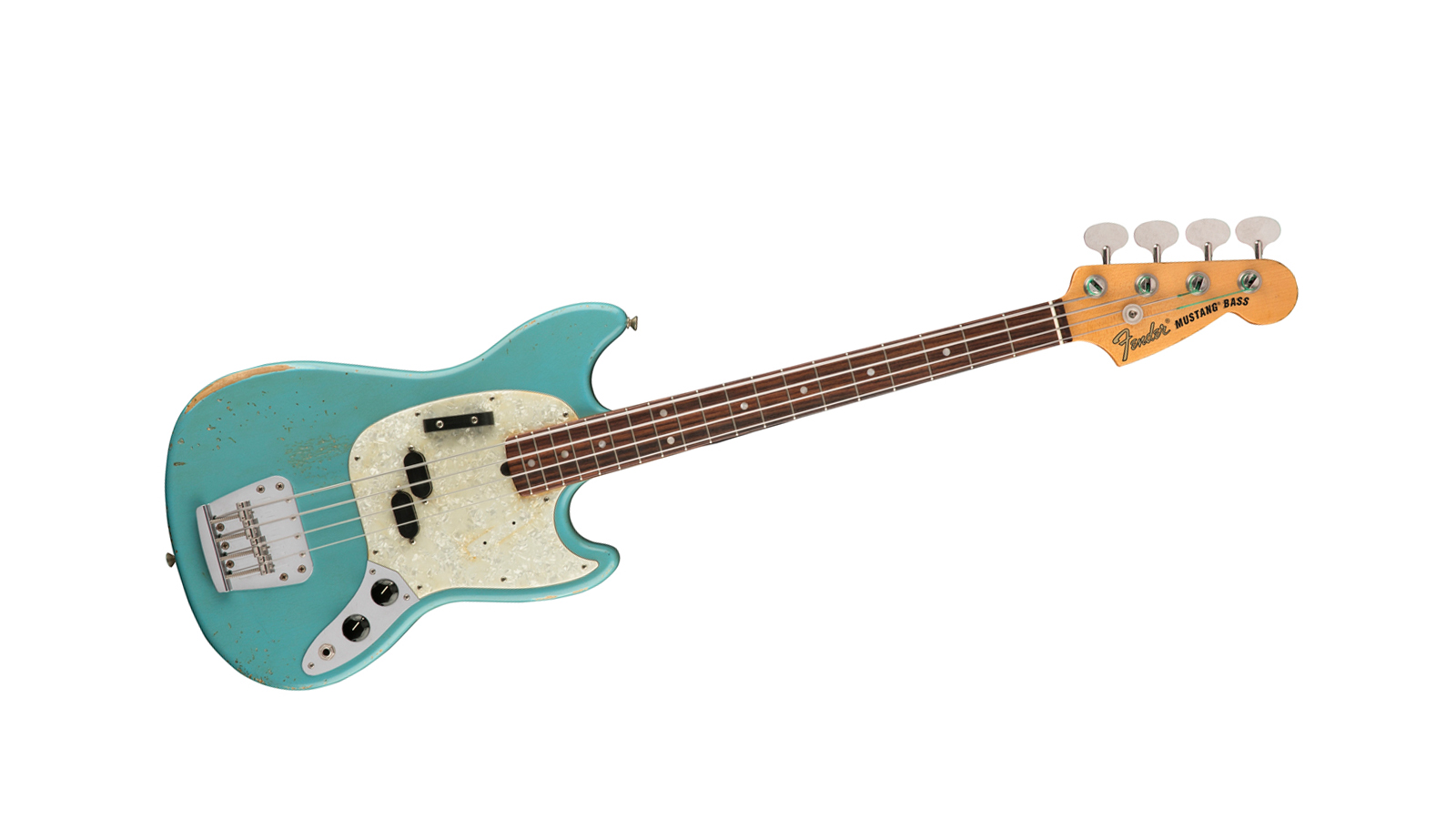 Best bass guitars: Fender JMJ Road Worn Mustang