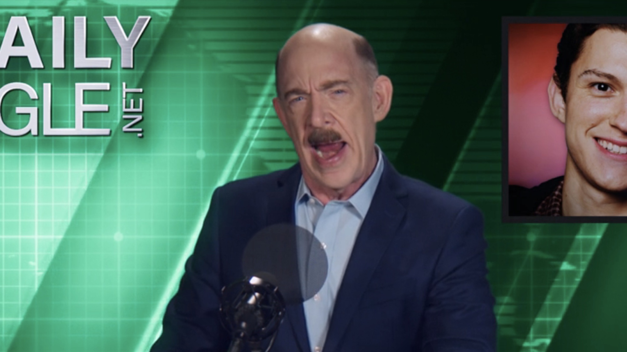 J.J. Abrams as J Jonah Jameson in Spider-Man: No Way Home's Daily Bugle Scene