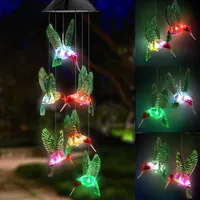 Qishi Solar Hummingbird Wind Chime