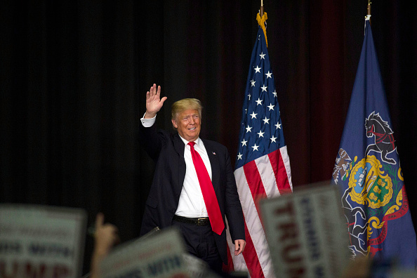 Trump reaches 50 percent in latest national poll.