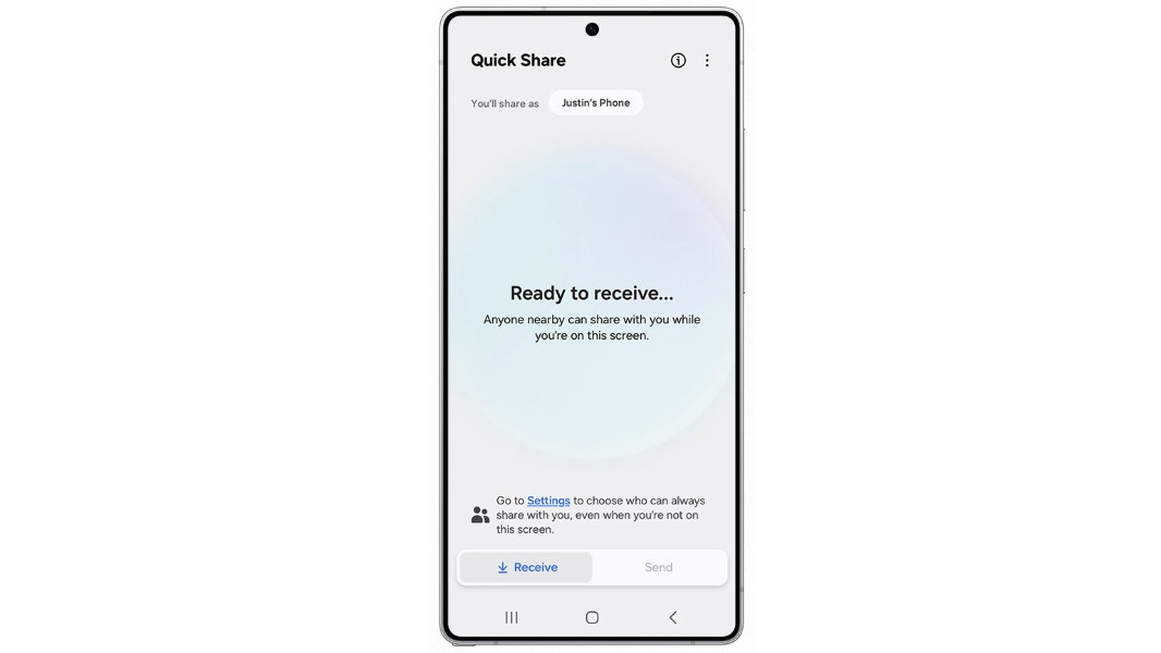 A screen showing part of One UI 8 on a Samsung phone