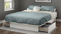 South Shore Gramercy Platform Bed with Drawers | was $225.37, now $213.11 | save $12.26