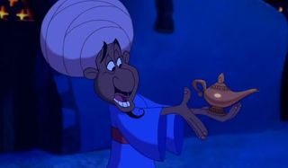 The peddler in animated Aladdin