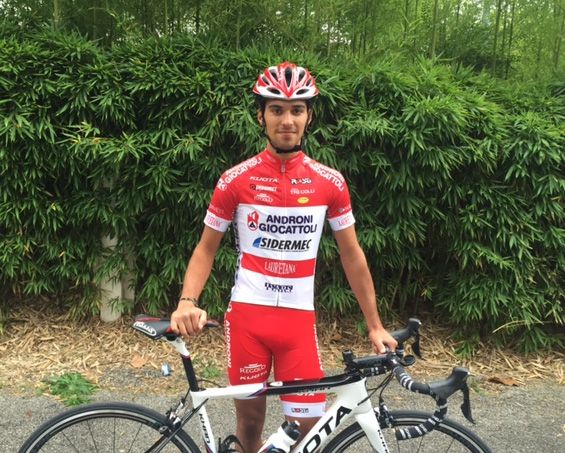 Egan Arley Bernal in the 2016 Androni Sidermec colours