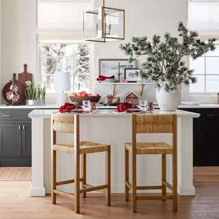 pottery barn rattan breakfast bar stools