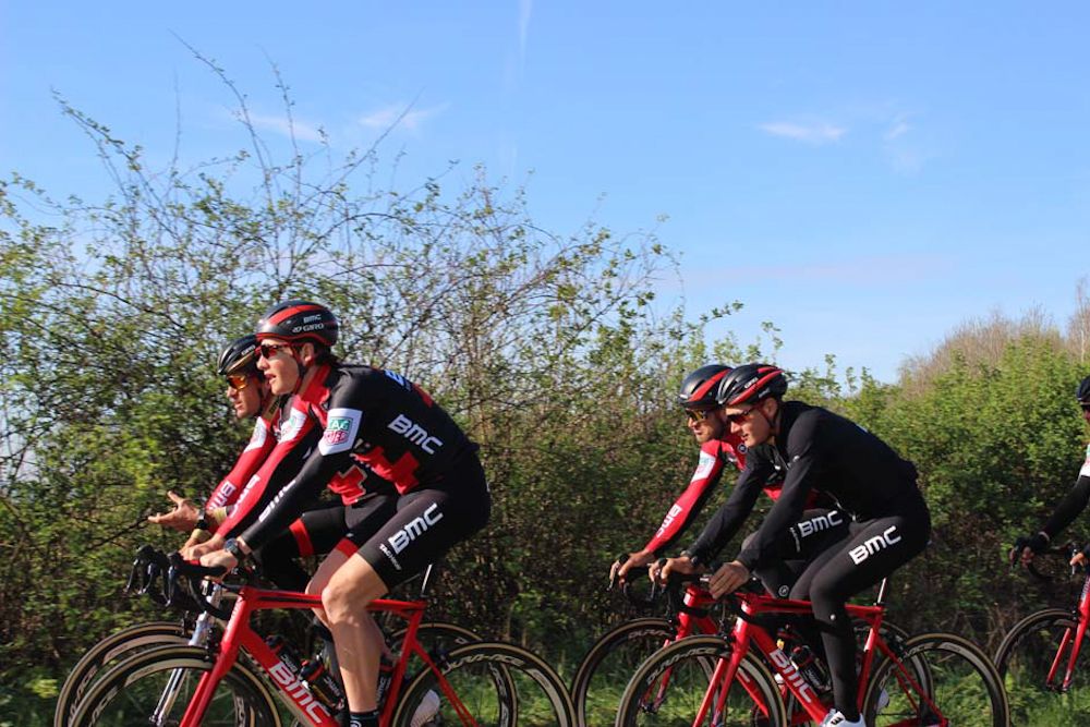 Stefan Kung and Greg Van Avermaet lead the way