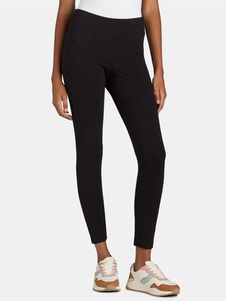 Time and Tru Women's High-Rise Ankle Knit Leggings, Available in 1, 2, and 3-Packs, 27" Inseam, Sizes S-Xxxl