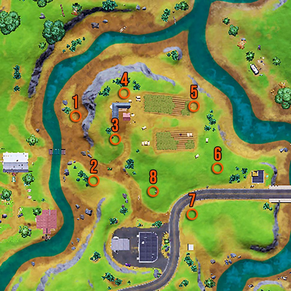 Fortnite cow decoys locations place cow decoys in farms GamesRadar+