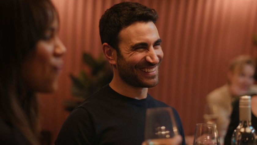 Brett Goldstein laughing in All of You.