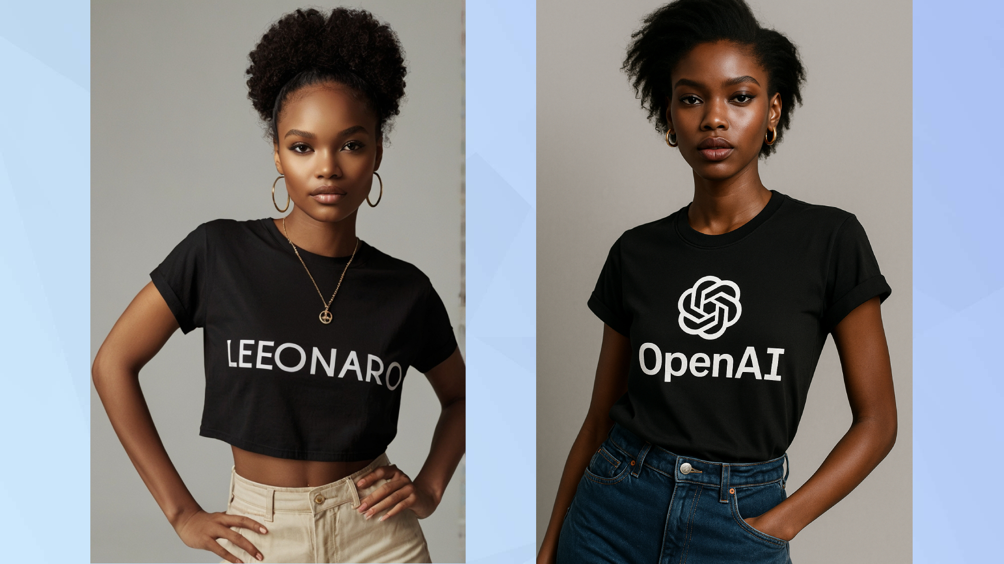 Leonardo and Sora Logo T-Shirt AI images