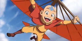 Aang soaring in Avatar: The Last Airbender