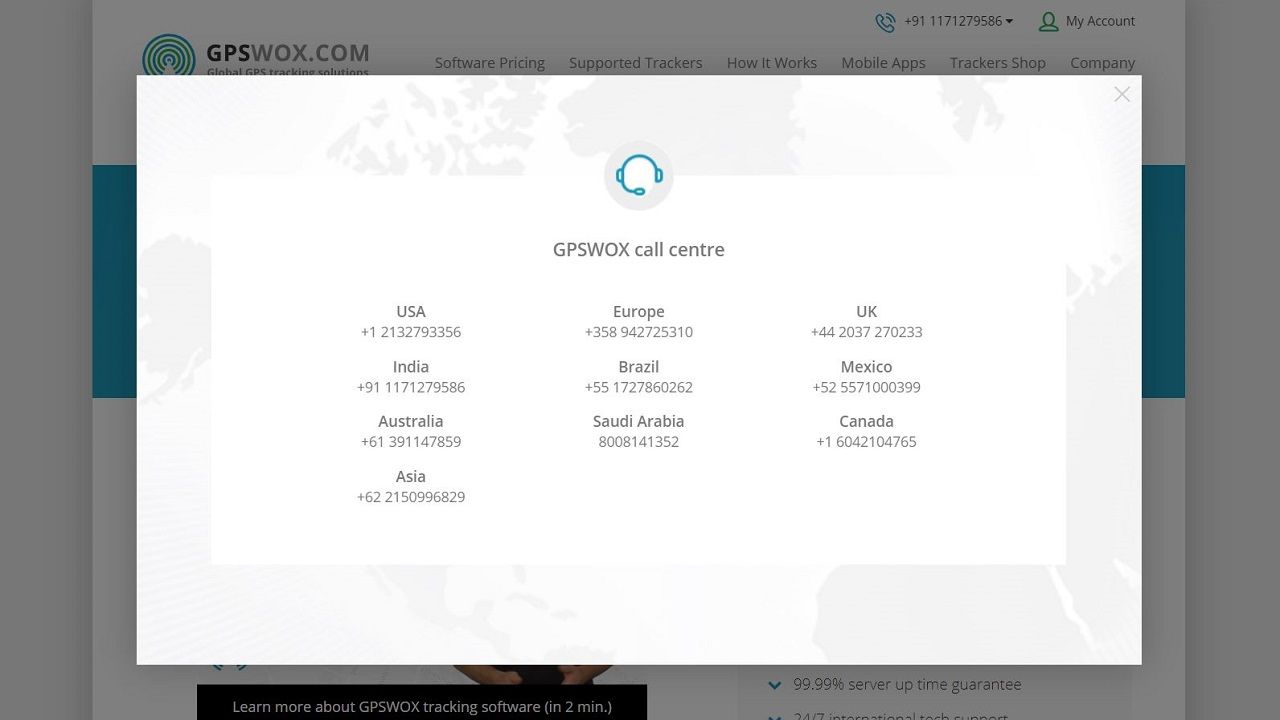 GPSWOX screenshot