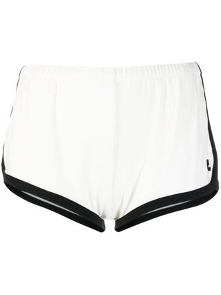 Contrasting-Trim Logo Shorts