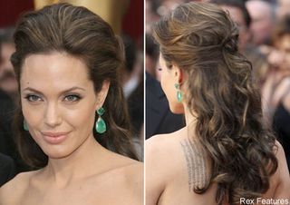 Angelina Jolie, Oscars hair trends, celebrity photos, Marie Claire