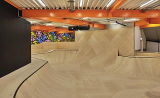 Interior of F51, Folkestones new skate park