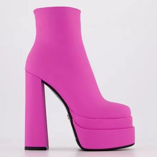 pink platform boots