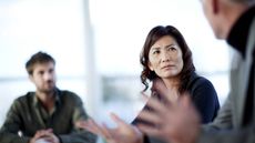 Senior businesswoman in meeting