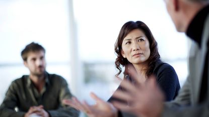 Senior businesswoman in meeting