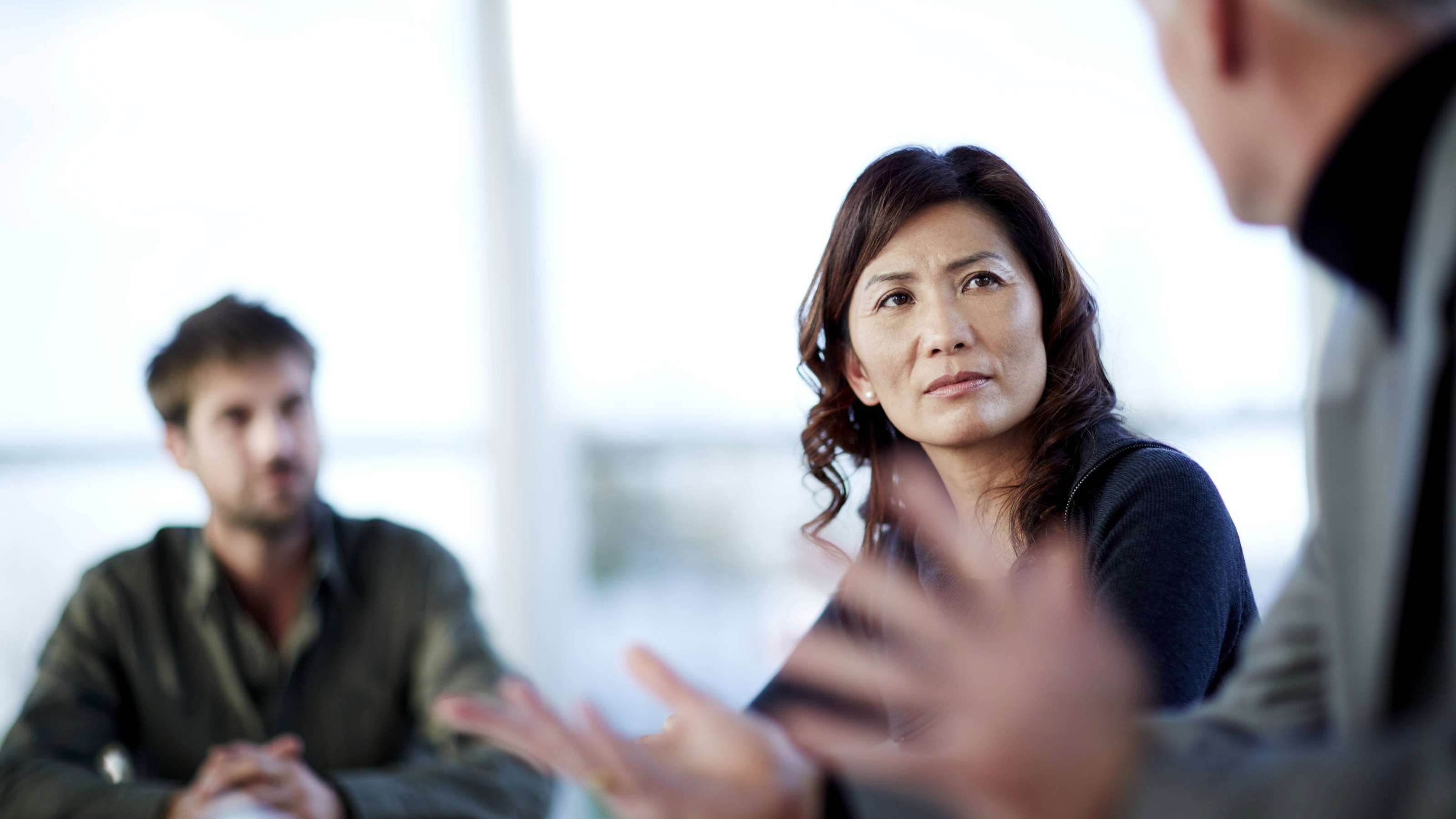 Senior businesswoman in meeting